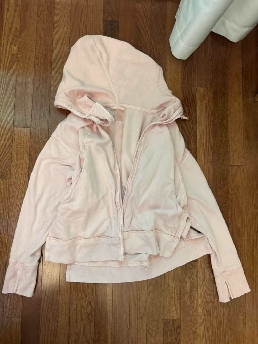 FP Movement by Free People Pale Pink Zip-Up Hoodie Jacket